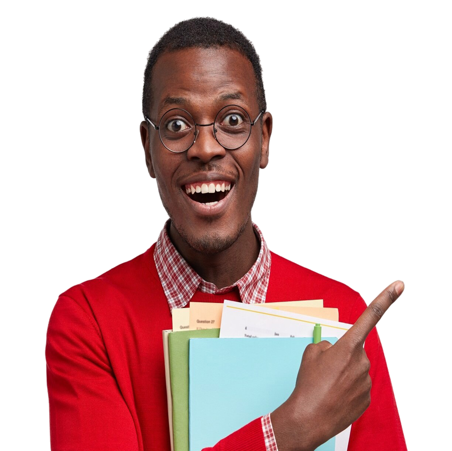 Student with books