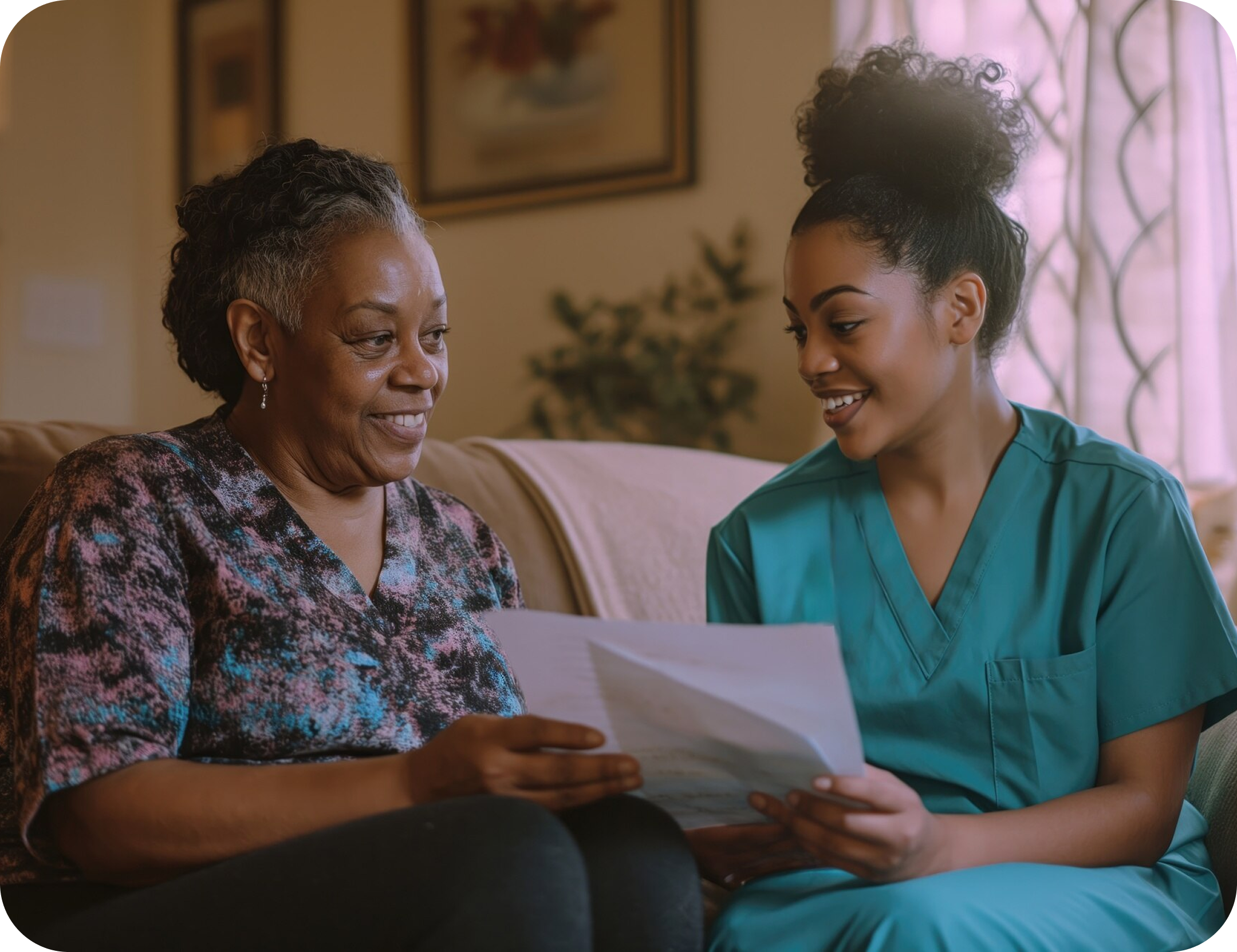 Woman mentoring another